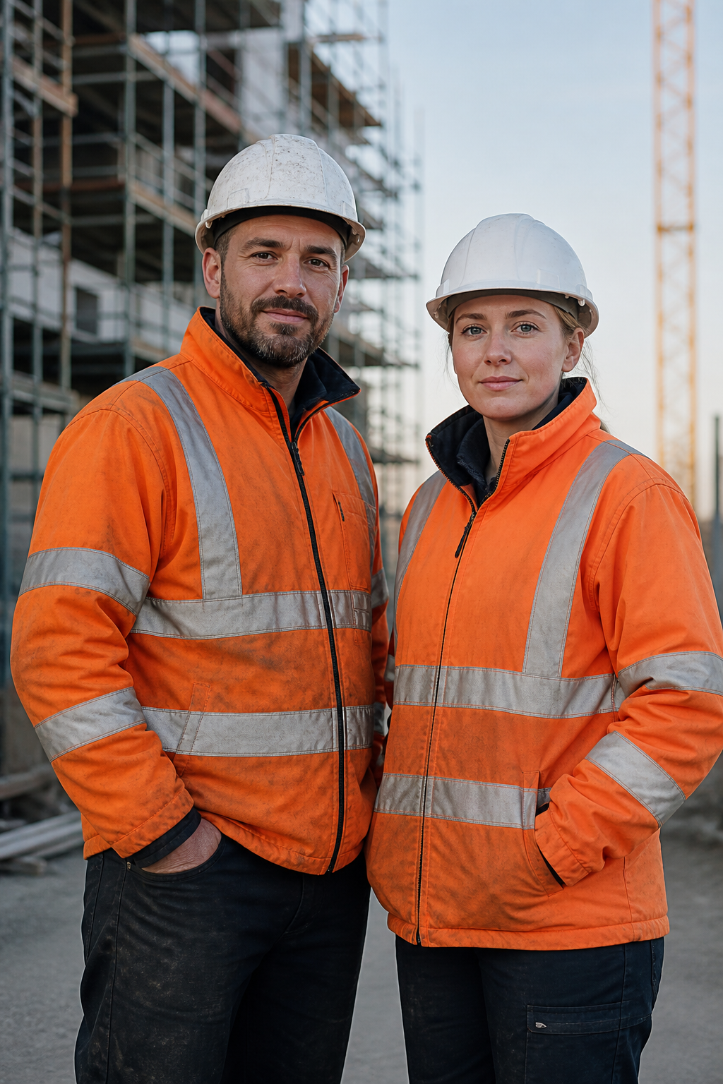 Kolleginnen und Kollegen von TopAbbruch auf der Baustelle